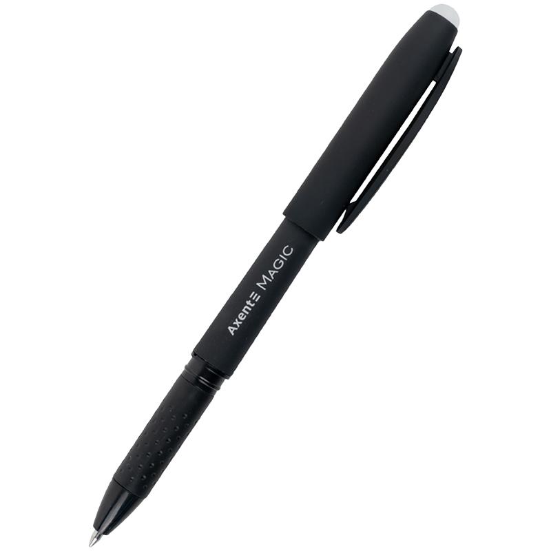 Ручка гелева "пиши-стирай" Magic Axent AG1123-01-A, чорна